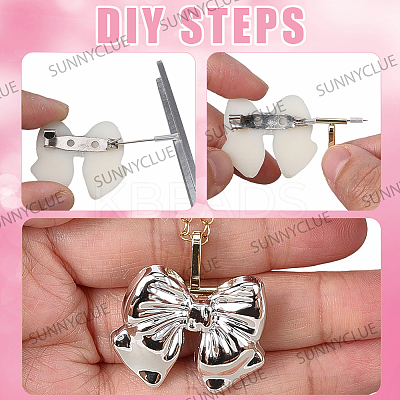 Alloy Brooch Convert Necklaces Pendant Hooks FIND-SC0019-04P-1