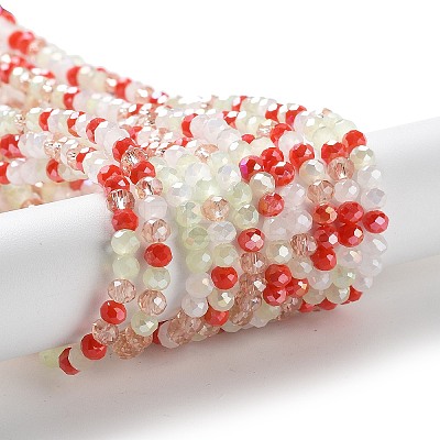 Glass Beads Strands EGLA-A034-M4mm-57-1
