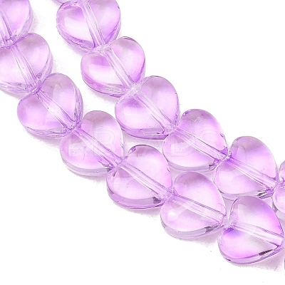 Transparent Glass Beads Strand GLAA-F112-01B-1
