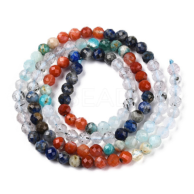 Natural & Synthetic Mixed Gemstone Beads Strands G-D080-A01-01-06-1