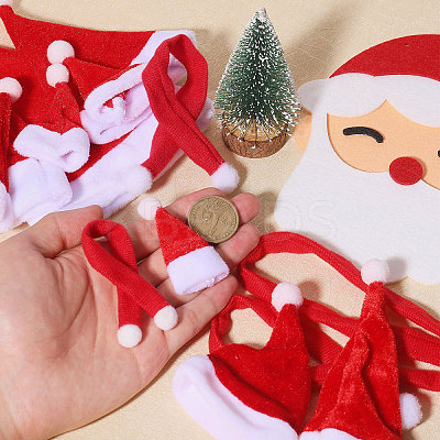 14Pcs 14 Styles Christmas Velvet Wine Bottle Cover Decoration AJEW-CA0004-47-1