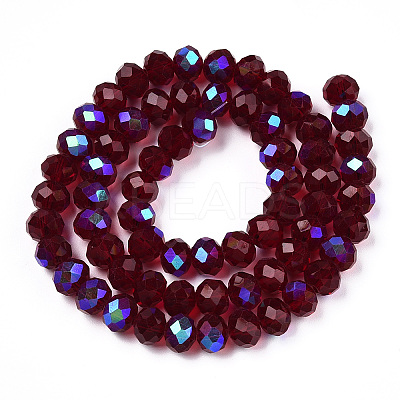 Electroplate Glass Beads Strands LS-EGLA-A034-T8mm-L21-1