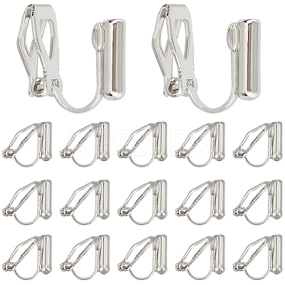 20Pcs Brass Clip-on Earring Findings KK-SC0004-81P-1
