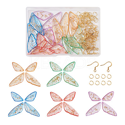 DIY Butterfly Wing Earrings Making Kit DIY-TA0003-73-1