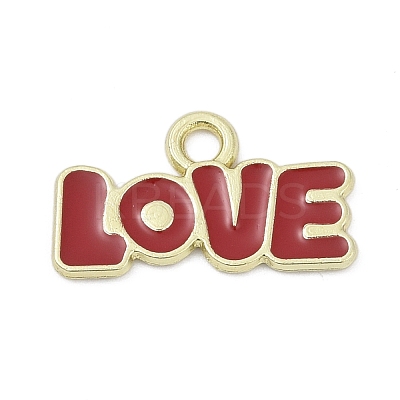 Valentine's Day Alloy Enamel Pandants PALLOY-V001-06D-1