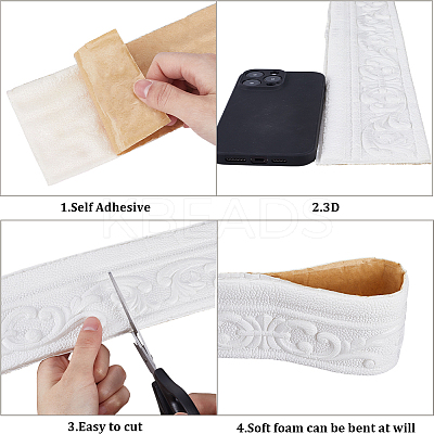 Self-Adhesive XPE Grain Contact Paper DIY-CP0011-17J-1