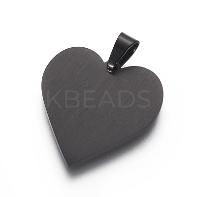 304 Stainless Steel Stamping Blank Tag Pendants STAS-F213-02B-1