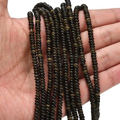 Natural Golden Sheen Obsidian Beads Strands G-L635-A11-4x2mm-01-1