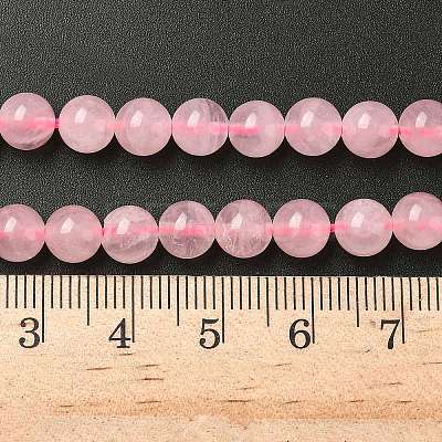 Pink Color Natural Madagascar Rose Quartz Beads Strands G-F222-41-6mm-1