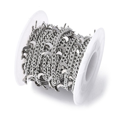 304 Stainless Steel Curb Chains CHS-G041-02P-02-1