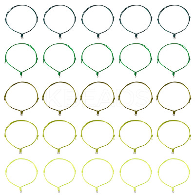 50Pcs 5 Colors Nylon Cord Bracelet Making BJEW-TA00671-1