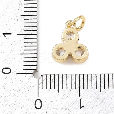 Brass Micro Pave Cubic Zirconia Charms LS-KK-H525-02A-G-1