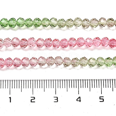 Transparent Painted Glass Beads Strands DGLA-A034-T4mm-A18-1
