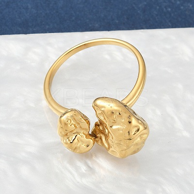 304 Stainless Steel Open Cuff Rings LS-RJEW-S627-01A-G-1