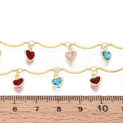 Brass Scalloped Bar Chains CHC-T018-03G-1