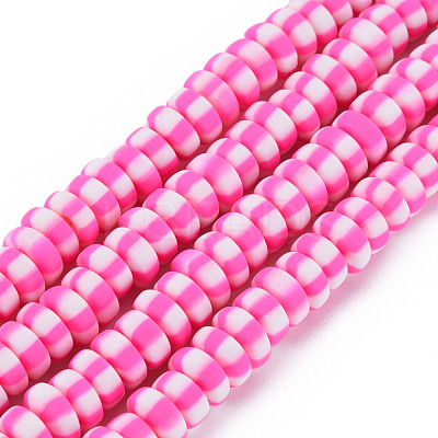 Handmade Polymer Clay Beads Strands CLAY-N008-042E-1