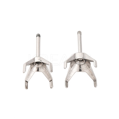 304 Stainless Steel Stud Earring Findings STAS-B091-02A-07P-1