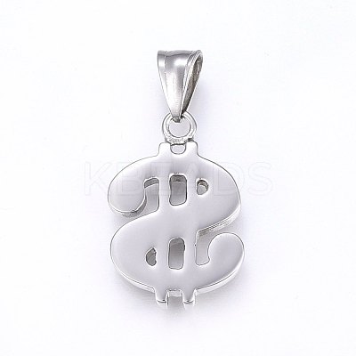 Tarnish Resistant 304 Stainless Steel Pendants STAS-H463-02P-1
