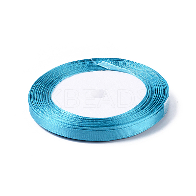 1/4 inch(6mm) Deep Sky Blue Satin Ribbon X-RC6mmY047-1