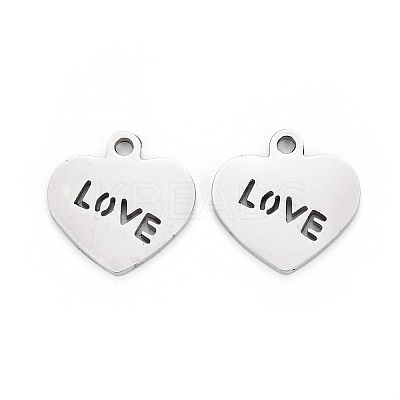 Non-Tarnish Valentine's Day 304 Stainless Steel Charms LS-STAS-I151-28P-1