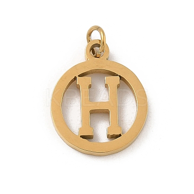 304 Stainless Steel Charms
with Jump Ring LS-STAS-R001-02G-H-1