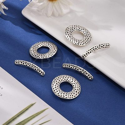 Tibetan Style Alloy Toggle Clasps LF10975Y-NF-1