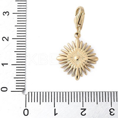 304 Stainless Steel Sun Pendant Decoration STAS-S165-20G-1