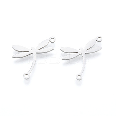Non-Tarnish 201 Stainless Steel Connector Charms STAS-N090-LA998-1-1