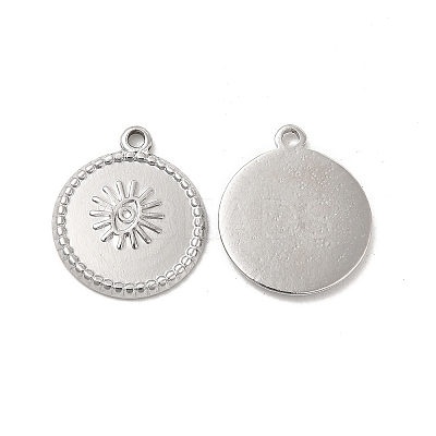 Tarnish Resistant 304 Stainless Steel Pendants Rhinestone Settings STAS-B032-09P-1