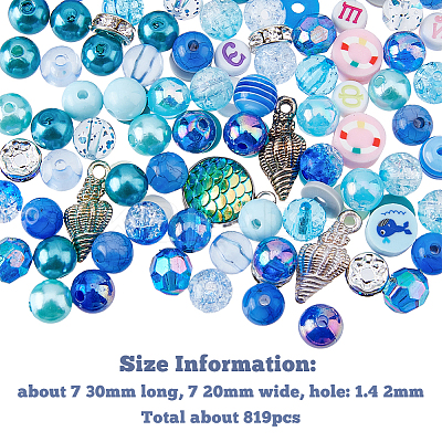 DIY Ocean Theme Jewelry Making Finding Kit DIY-FH0005-19-1