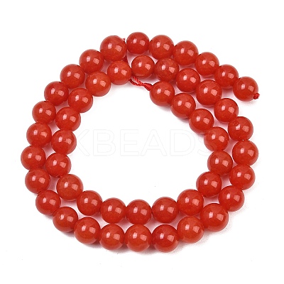 Natural Dyed White Jade Beads Strands GG-CBAEB22-B01-8mm-06-1
