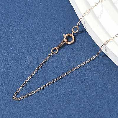 1/20 14K Gold Filled Cable Chain Necklaces for Women Men NJEW-Z068-04RG-1