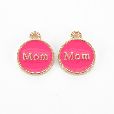 Mother's Day Alloy Enamel Charms ENAM-T016-11-RS-1