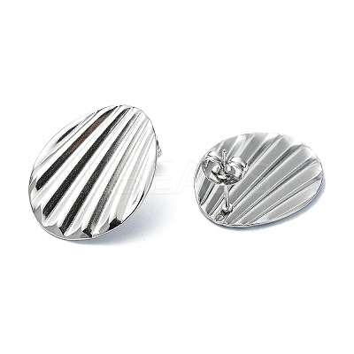Tarnish Resistant 201 Stainless Steel Stud Earrings EJEW-K270-17P-1