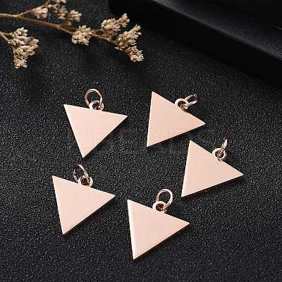 Ion Plating(IP) 304 Stainless Steel Pendants LS-STAS-I311-22RG-1