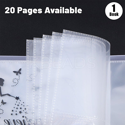 1 Book Transparent PP Plastic Photocard Storage Albums AJEW-GL0002-22A-1