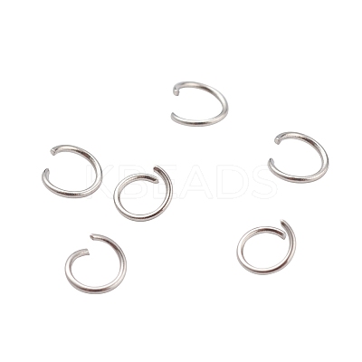 304 Stainless Steel Open Jump Rings STAS-YW0001-09P-1