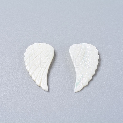 Natural Trochid Shell/Trochus Shell Pendants SSHEL-L016-007D-1