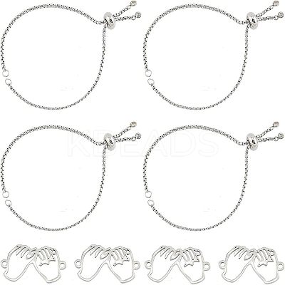 DIY Stainless Steel Slider Bracelets Making Kits DIY-UN0001-91-1