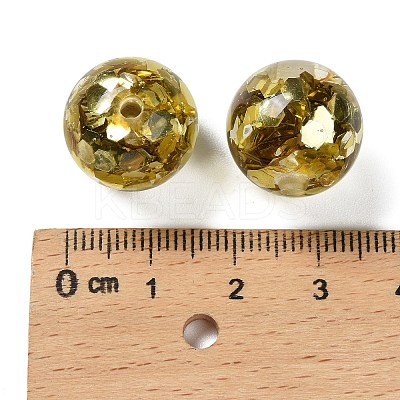 Transparent Resin with Paillette Beads RESI-G110-02F-1