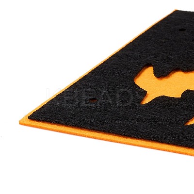 16Pcs 2 Color Flag Felt Ornaments DIY-B054-02A-1