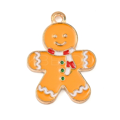Christmas Theme Alloy Enamel Pendants ENAM-M221-01KCG-08-1