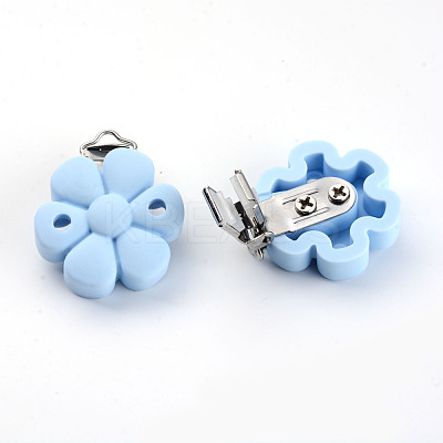Food Grade Eco-Friendly Silicone Baby Pacifier Clips SIL-S003-04A-1