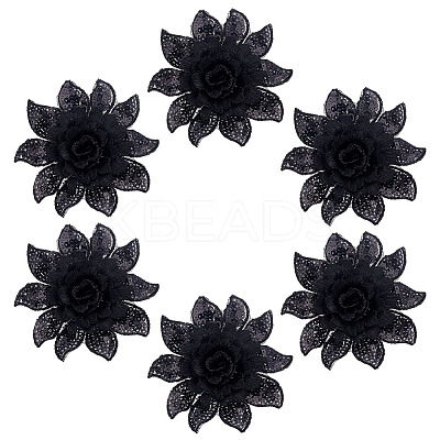 6Pcs Polyester Computerized Embroidery Cloth Iron on/Sew on Patches PATC-DC0001-18A-1