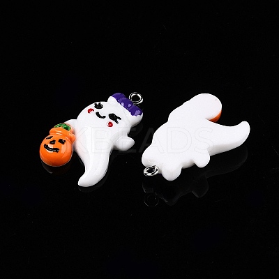Halloween Opaque Resin Pendants RESI-D055-105P-1