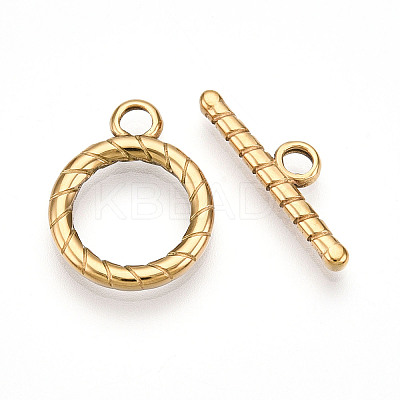 304 Stainless Steel Toggle Clasps STAS-N109-25G-1