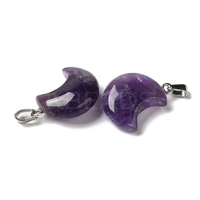 Natural Amethyst Pendants G-H035-01P-07-1