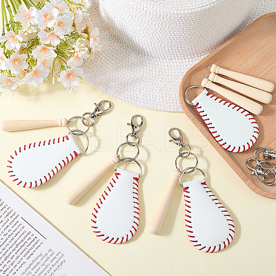 Baseball Theme DIY Luggage Tag Making Kits DIY-CL0002-24A-1