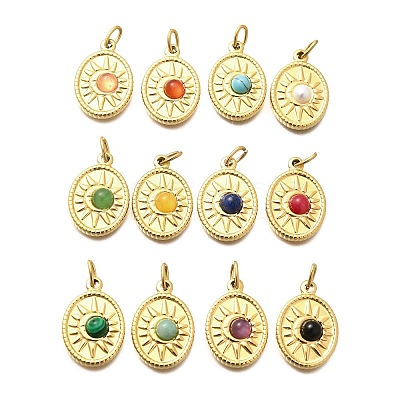 Gemstone Pendants STAS-Q337-10G-1
