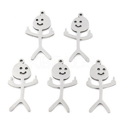 Non-Tarnish 201 Stainless Steel Pendants STAS-N098-134P-1